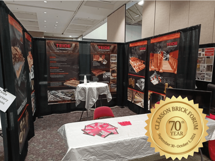 ¡TEIDE Refractory Solutions celebra 70 años en el Clemson Brick Forum 2024!